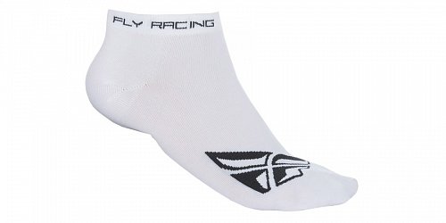 ponožky No Show, FLY RACING - USA (bílé)